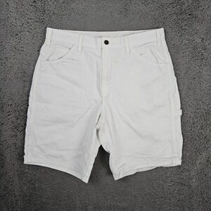 Dickies Sherwin Williams Men's White Carpenter Shorts Casual Workwear‎ Size 34
